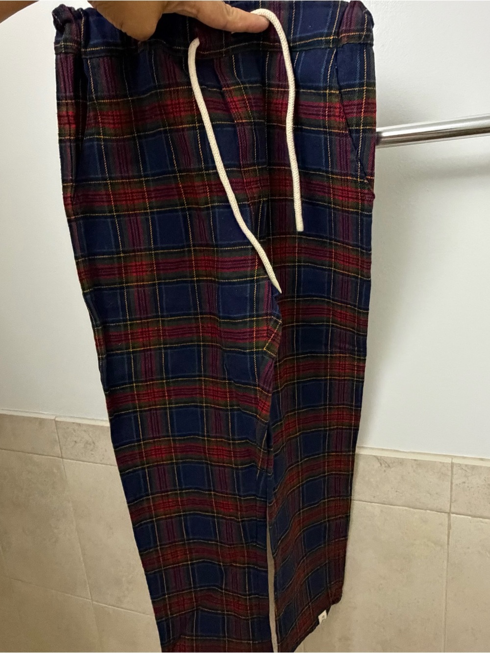Me & Henry |  Navy & Red Plaid pants